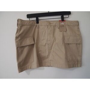 Levi's '94 Cargo Mini Skirt Beige Size 33 Mid Rise Slim Hip New with Tags